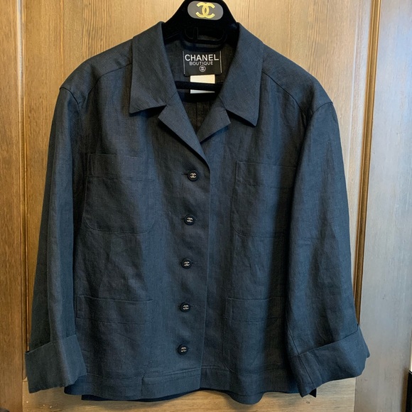Chanel vintage 1996 runway linen dress jacket set - Picture 3 of 6
